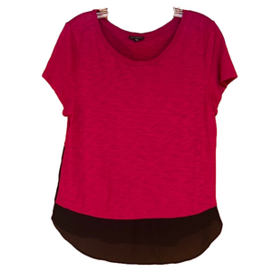 Express Red and Black Short Sleeve Tee